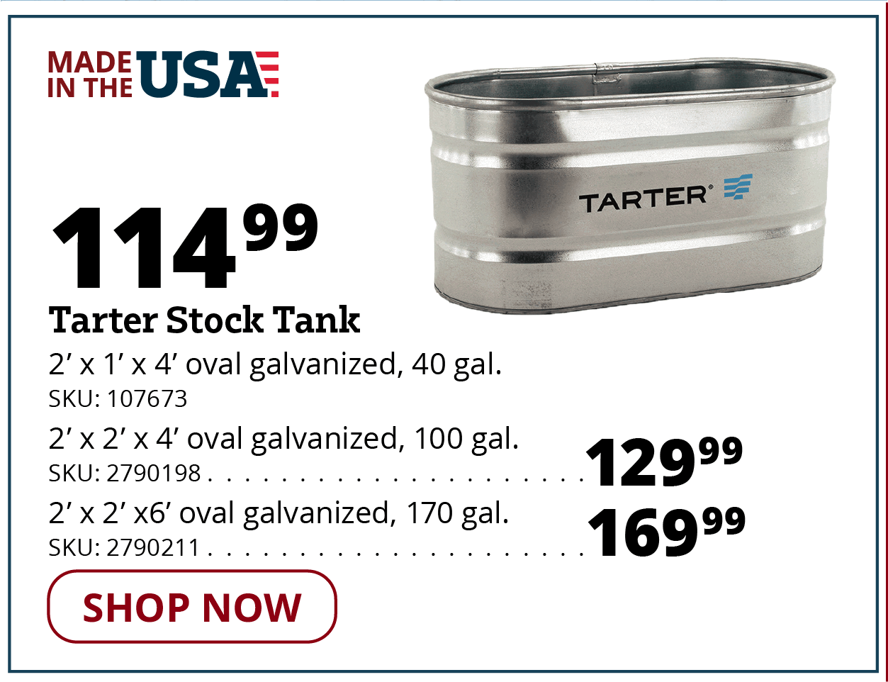 Tarter Stock Tank