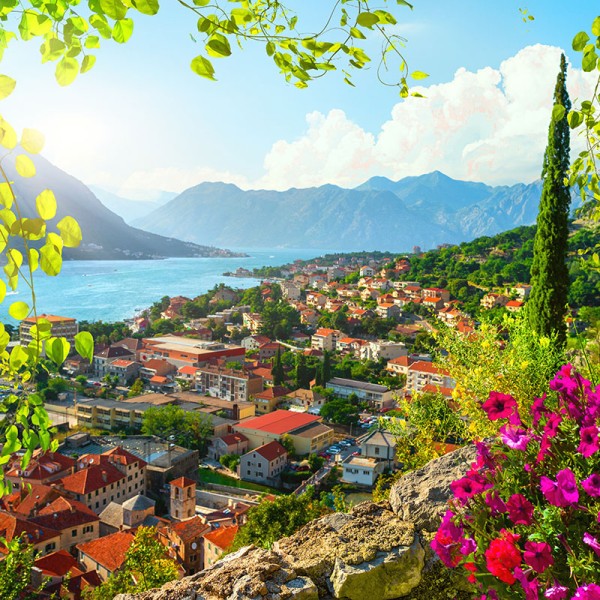Lush hillsides of Kotor.