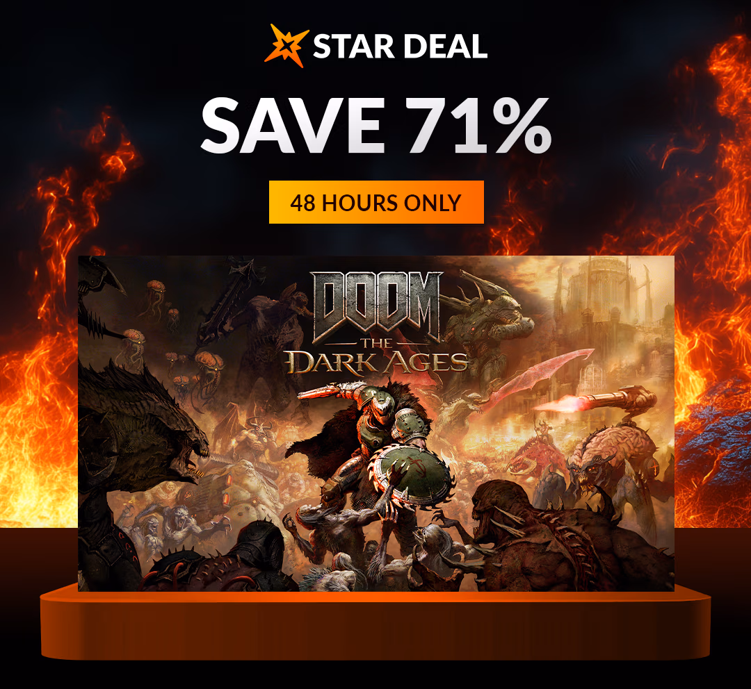 Star Deal: Red Hot Sale - Doom: The Dark Ages. Save 71% for the next 48 hours only!