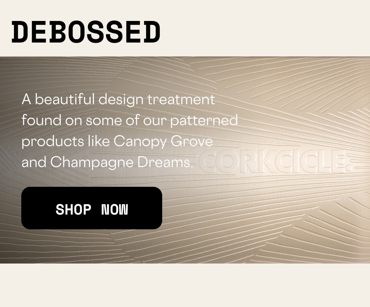 Shop drinkware with a debossed finish