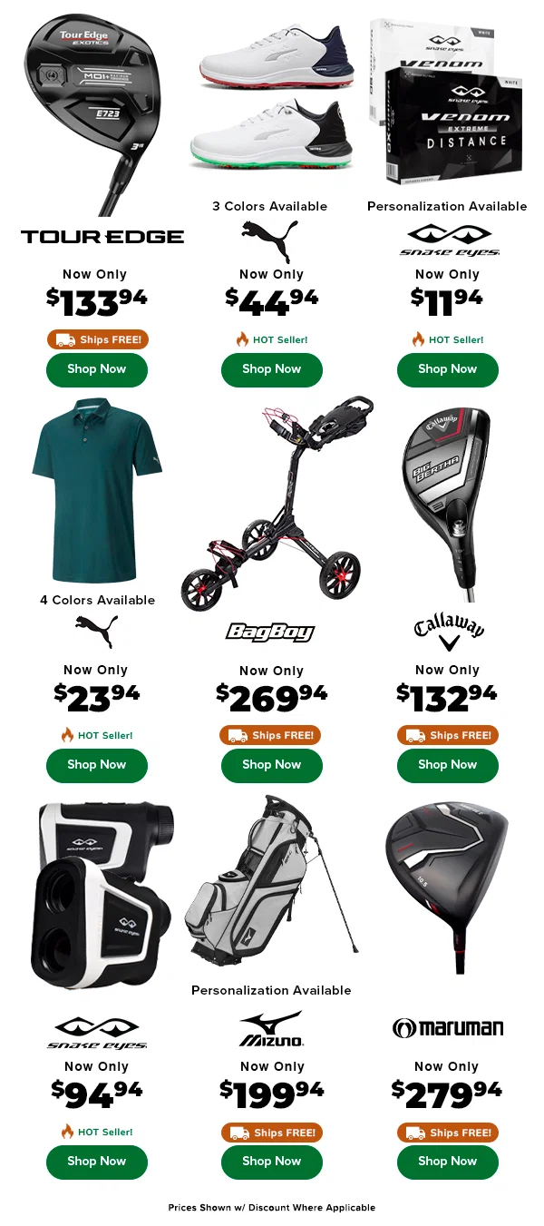 SAVE HUGE On Hot Deals EVERY GOLFER NEEDS - Shop Now!