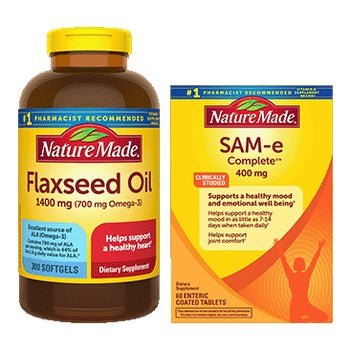 Nature Made Flaxseed Oil or SAM-e Complete