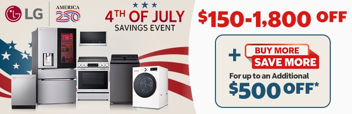 LG 4th of July Savings Event