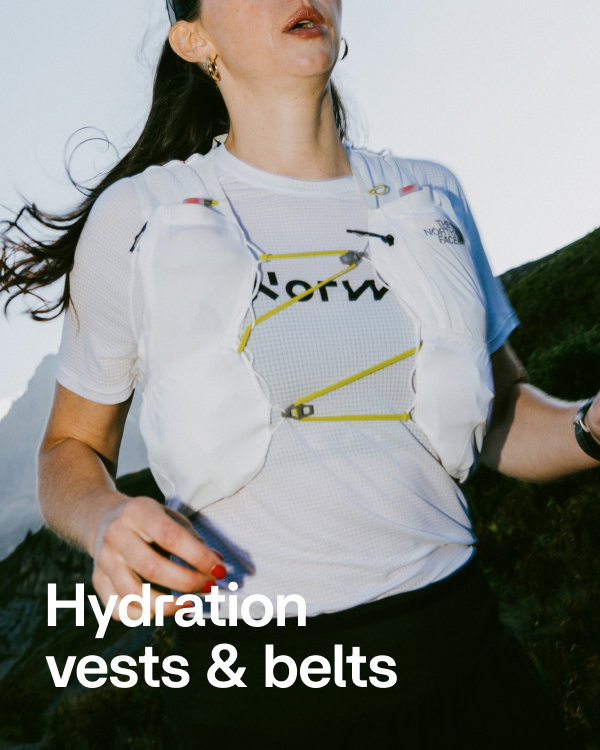 Hydration vests & belts.