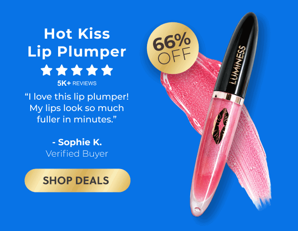 INTRODUCING HOT KISS LIP PLUMPER: Hydrates and plumps for the perfect pout!