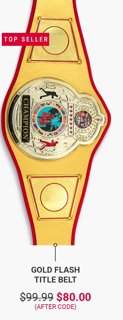 SHOP TITLE BOXING GOLD FLASH TITLE BELT