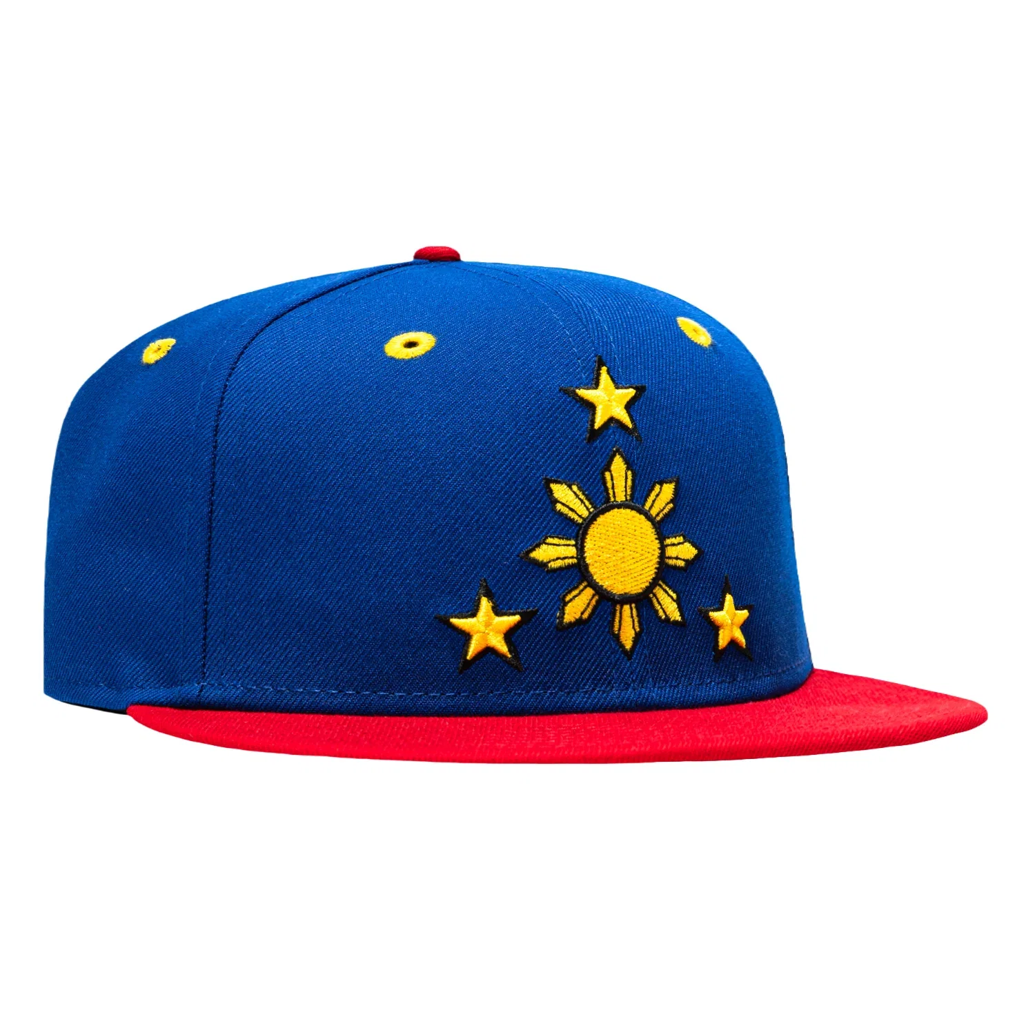Image of New Era 59Fifty Filipino Flag Patch Hat -  Royal, Red