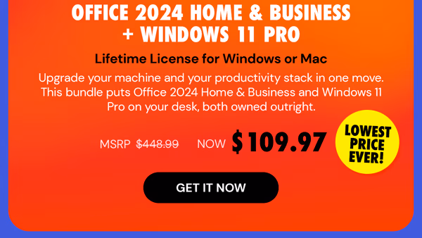 Microsoft Office 2024 Home & Business + Windows 11 Pro Bundle