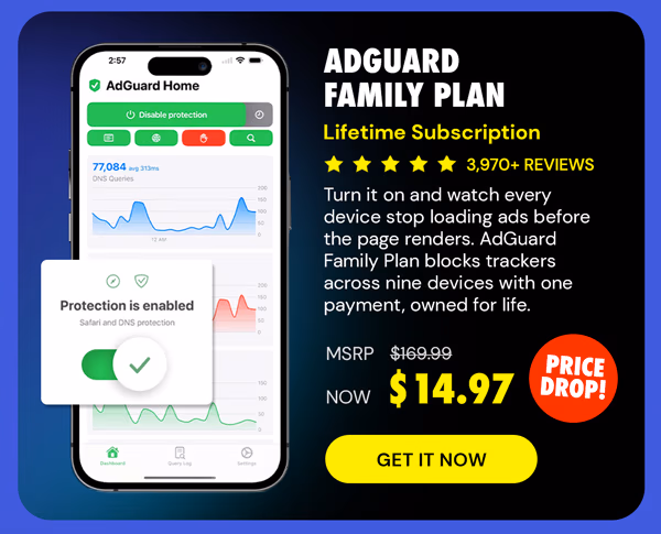 AdGuard Family Plan: Lifetime Subscription