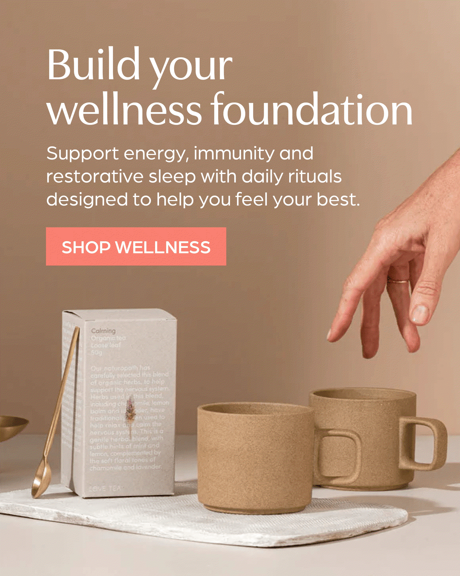 Build your wellness foundation. Shop Wellness for energy, immunity and sleep support