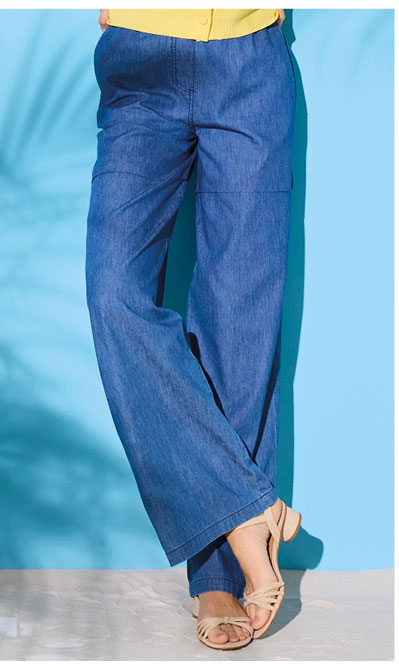 Wide leg trouser