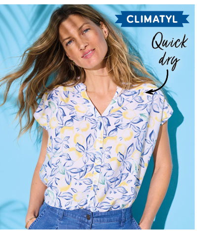 Lemon print blouse