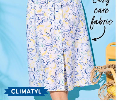 Lemon print skirt