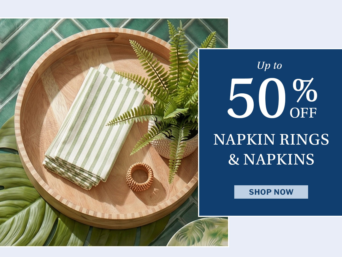 Napkin rings & napkins