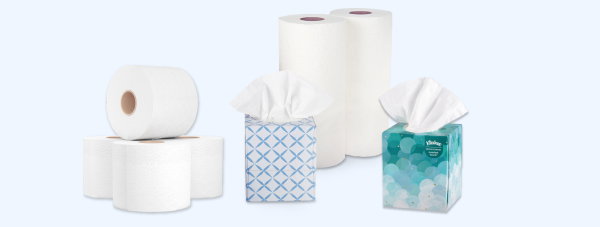 Toilet Paper, Facial Tissue & Paper Towel.