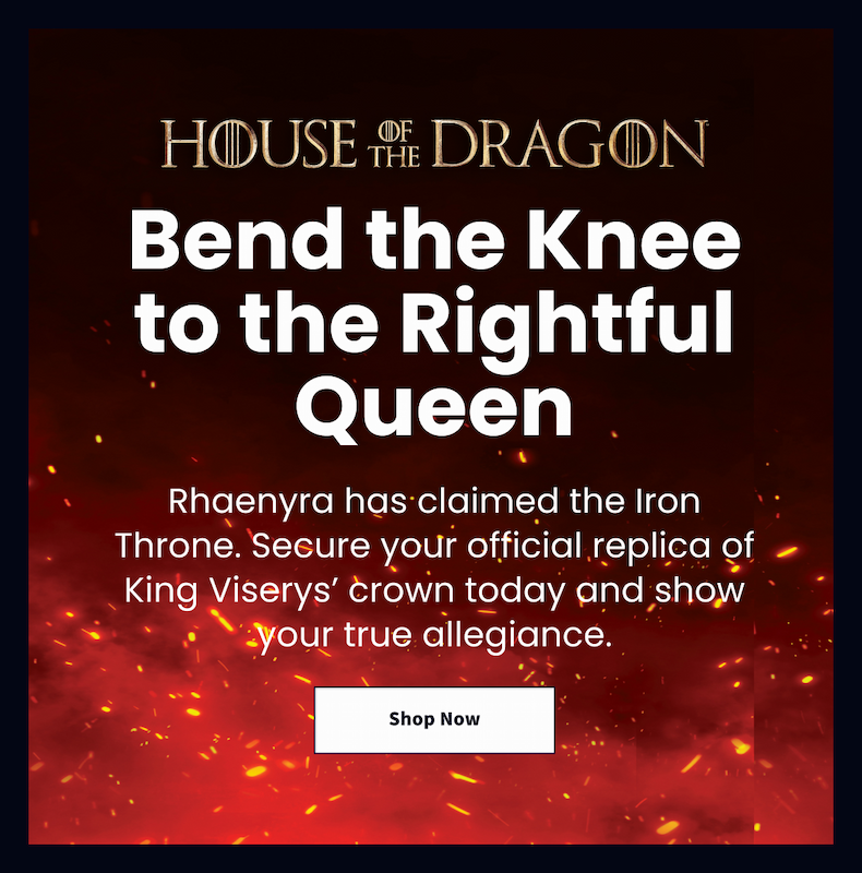Shop House of the Dragon Merchandise