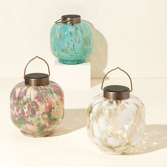 Solar Glass Cabin Lantern