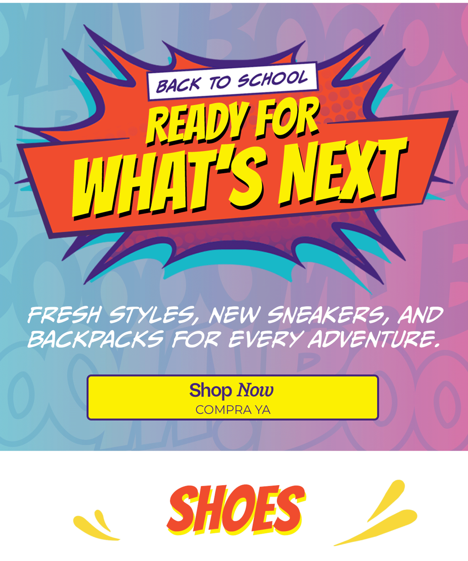 Back to school! Are you ready for what's next?? Shop now!