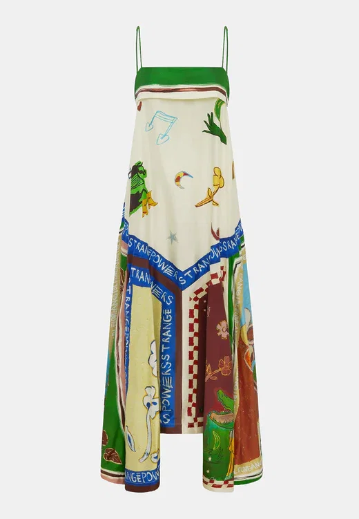 Tangible Love Silk Midi Dress