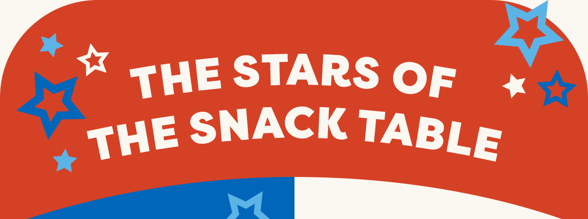 The stars of the snack table