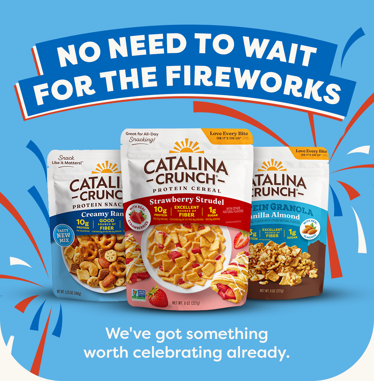 No Need to Wait for the Fireworks. We've got something worth celebrating already.