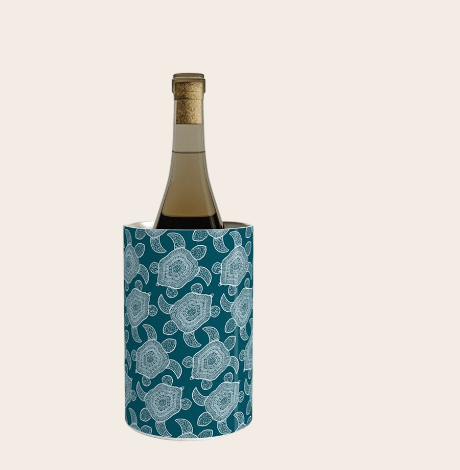 Tropical Turtle | Lagoon Blue Wine Chiller