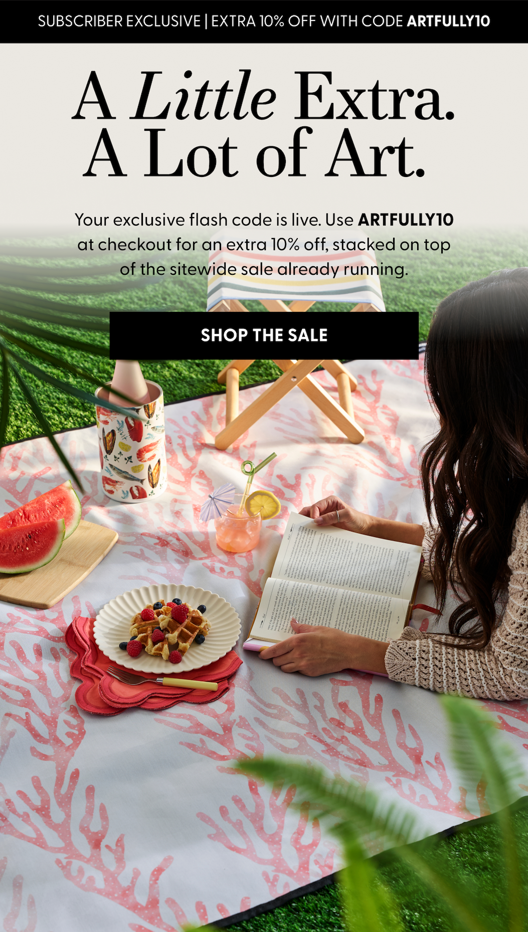 A Little Extra. A Lot of Art. Shop the Sale
