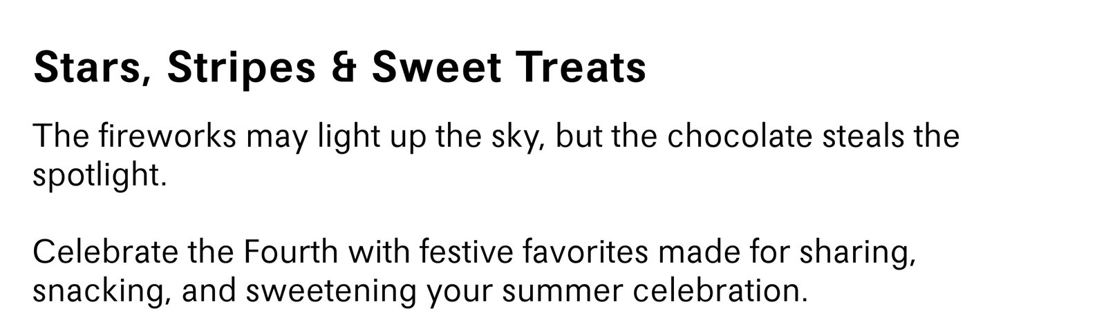 Stars, Stripes & Sweet Treats