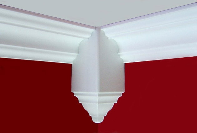 Image of Foam Crown Molding Block for Inside Corners