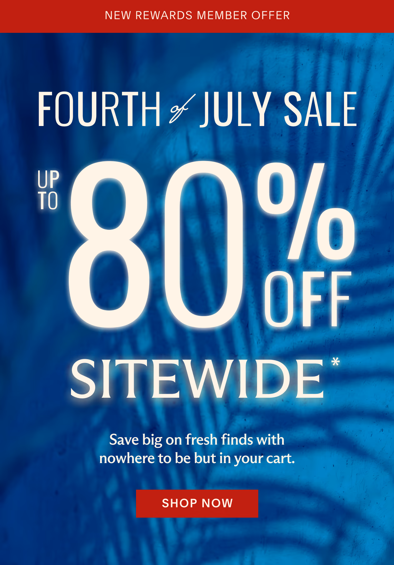 Fourth of July Sale