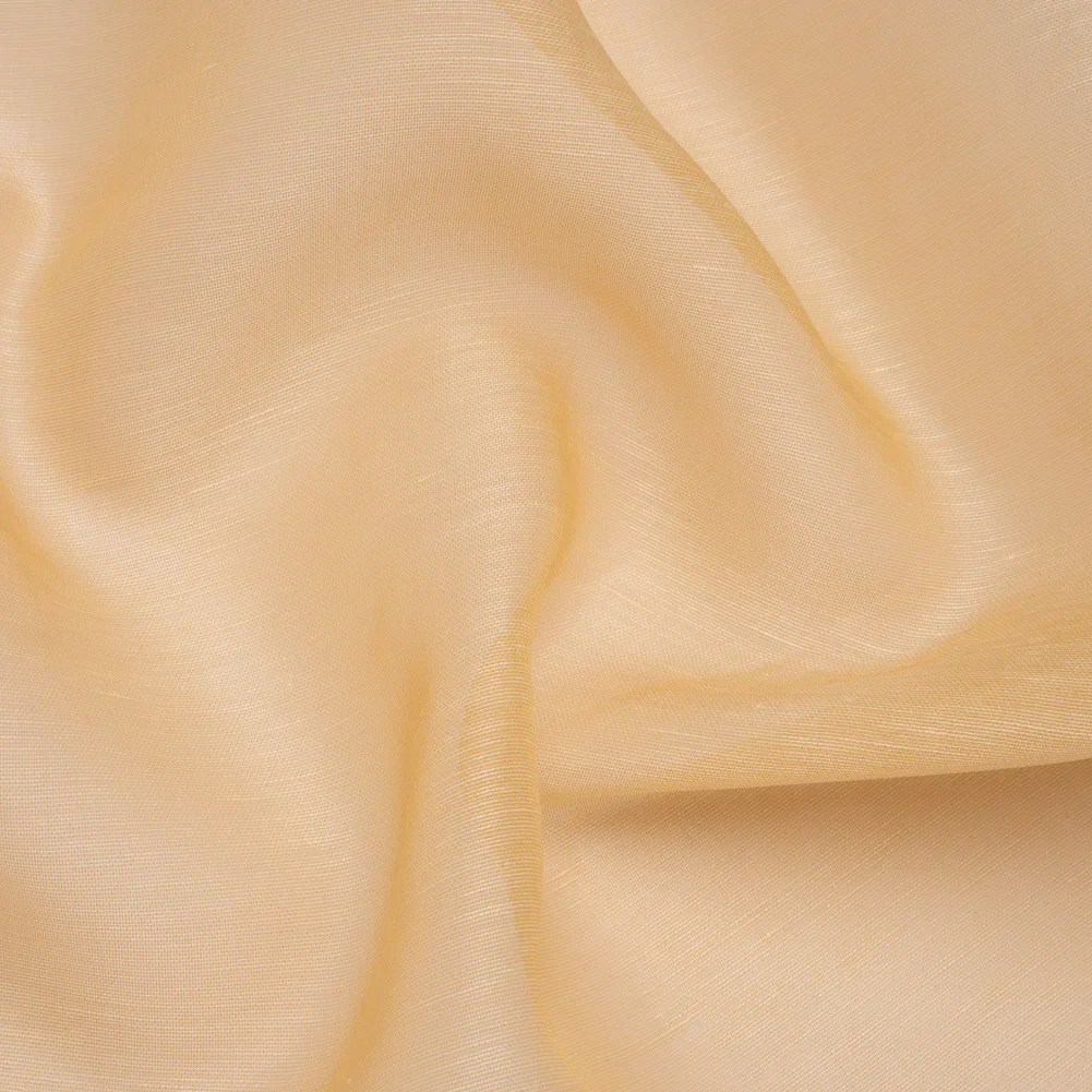 Image of Linen and Silk Organza - Sandy Beige - Famous Australian Designer Deadstock