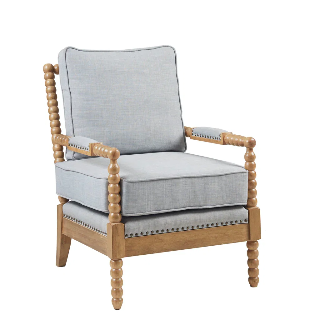 Image of Automata Arm Chair with Open-Back Spindle and Turned Design