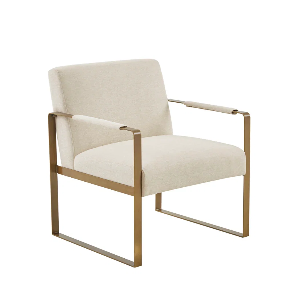 Image of Gold Frame Accent Chair