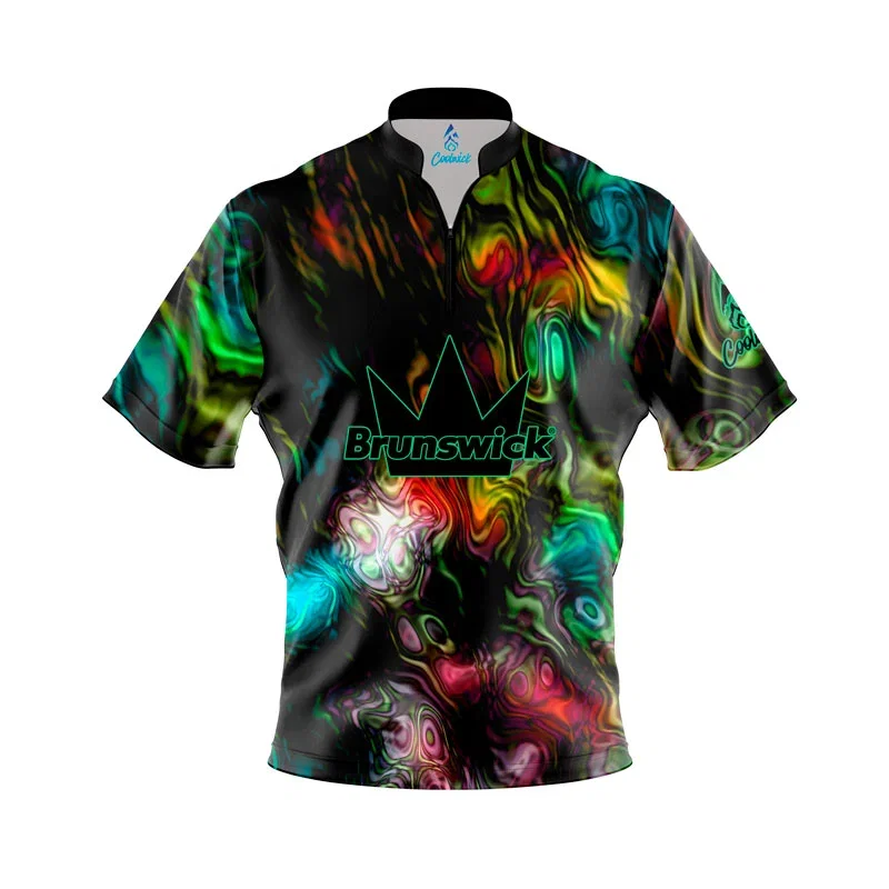 Image of Hydro Drip Fast Track CoolWick Bowling Jersey - Brunswick