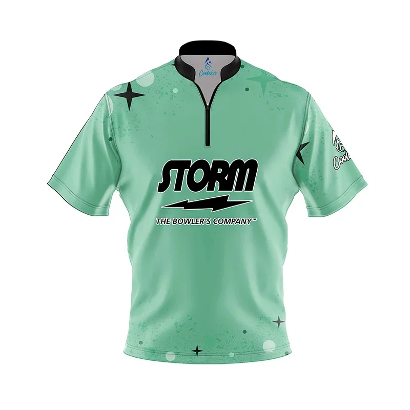 Image of Mint Life Fast Track CoolWick Bowling Jersey - Storm Bowling
