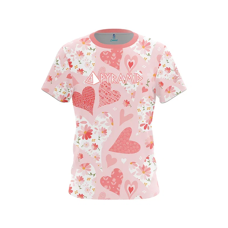 Image of Blushing Garden CoolWick Bowling Jersey - Pyramid
