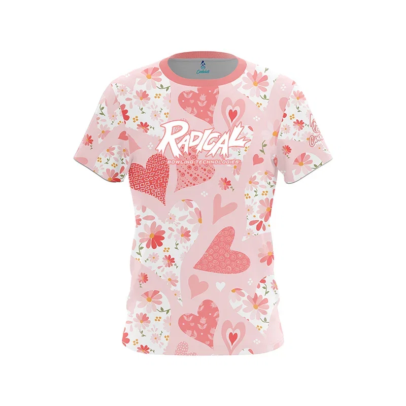 Image of Blushing Garden CoolWick Bowling Jersey - Radical