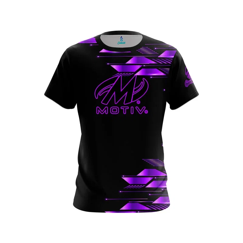 Image of Purple Luxury Strikes CoolWick Bowling Jersey - Motiv