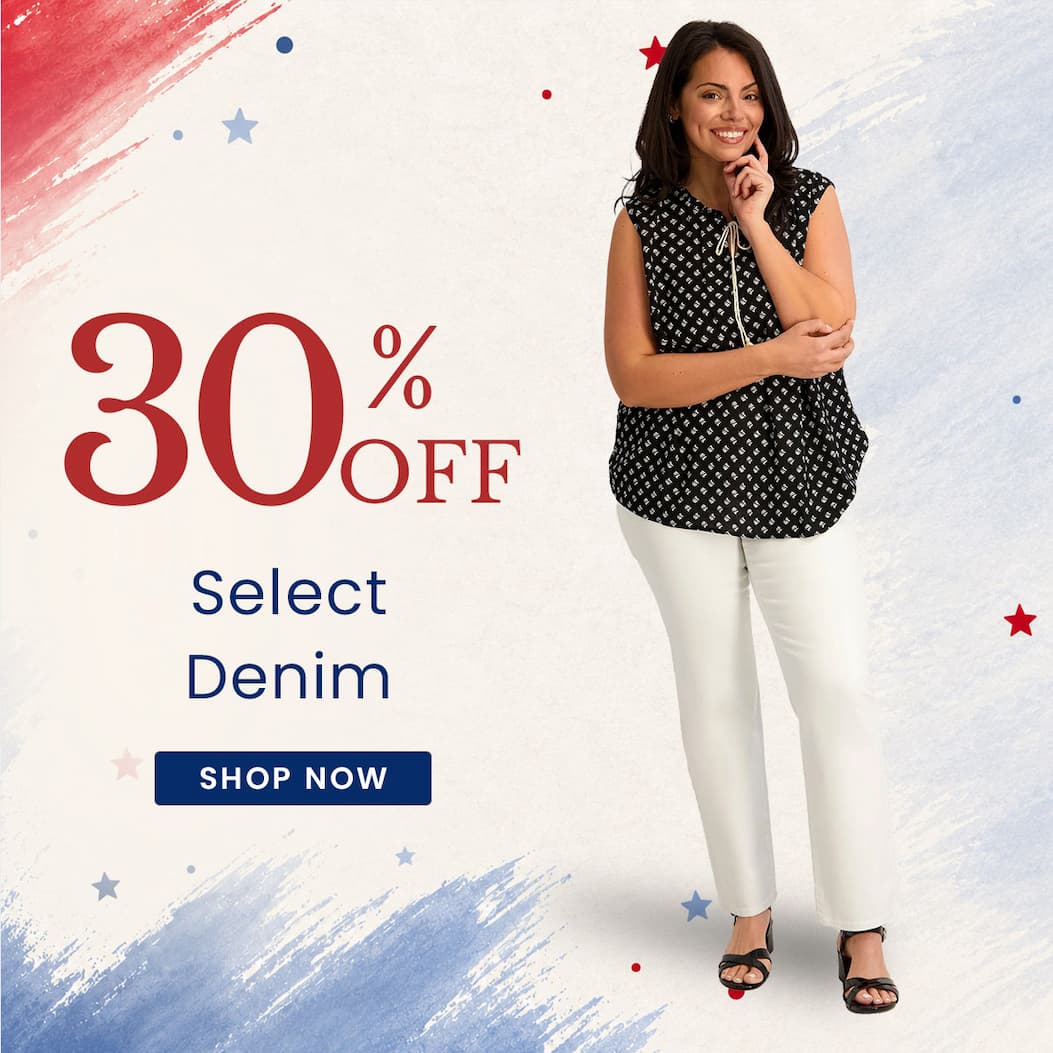 30% off select denim