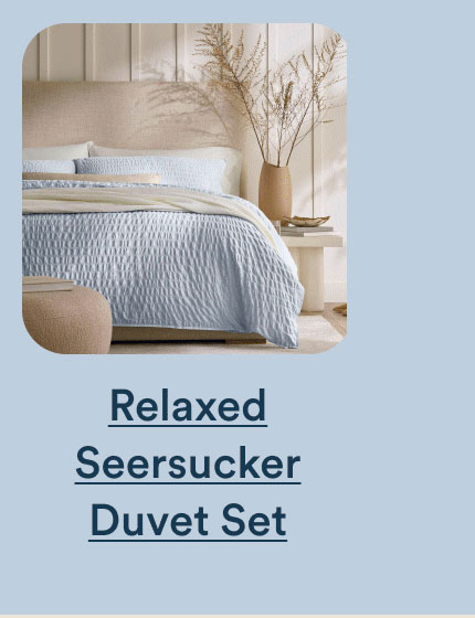 Relaxed Seersucker Duvet Set
