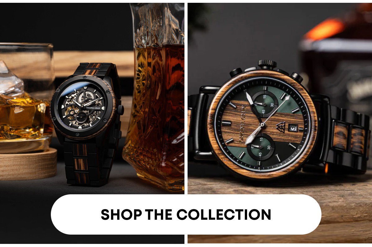 Watches Made With Whiskey Barrels