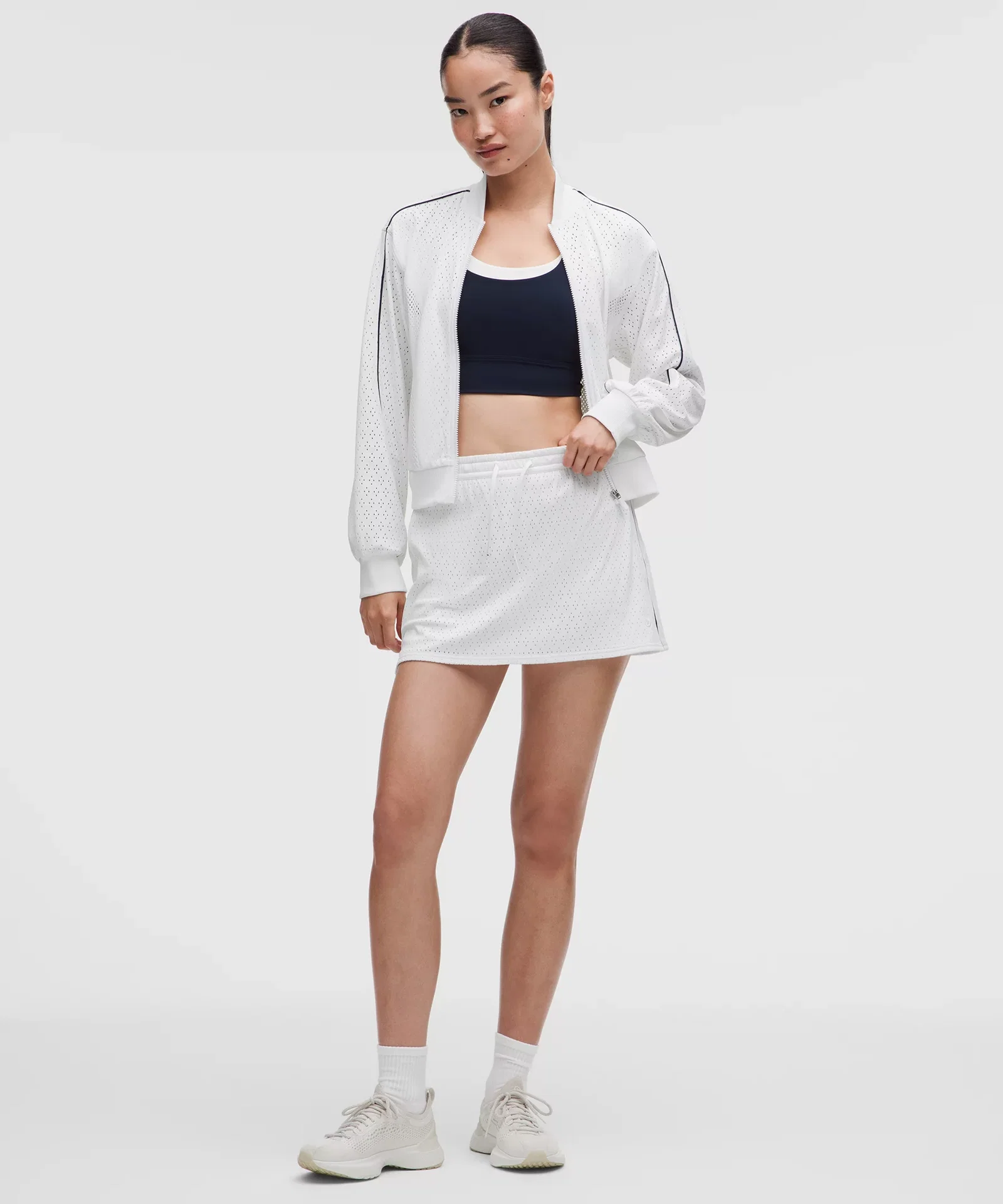 Ace Advantage High-Rise Knit Mesh Tennis Skirt