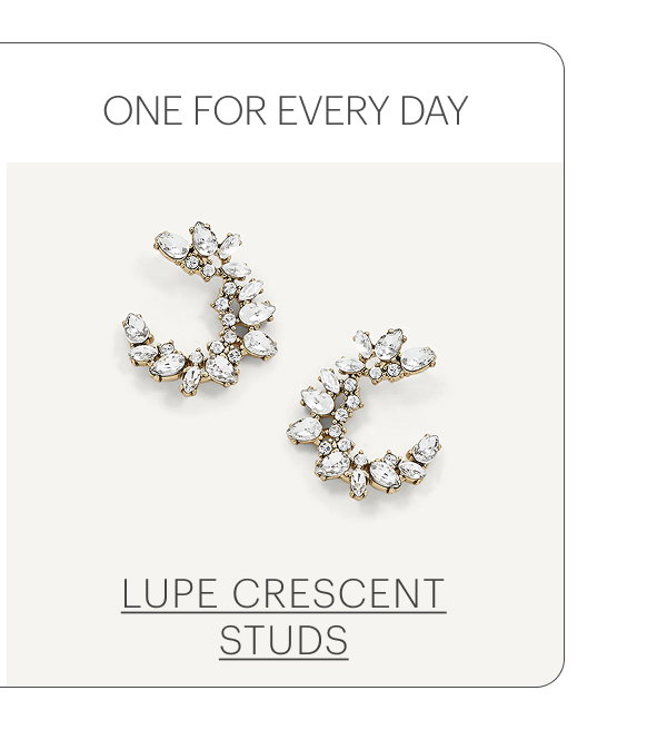 Lupe Crescent Studs