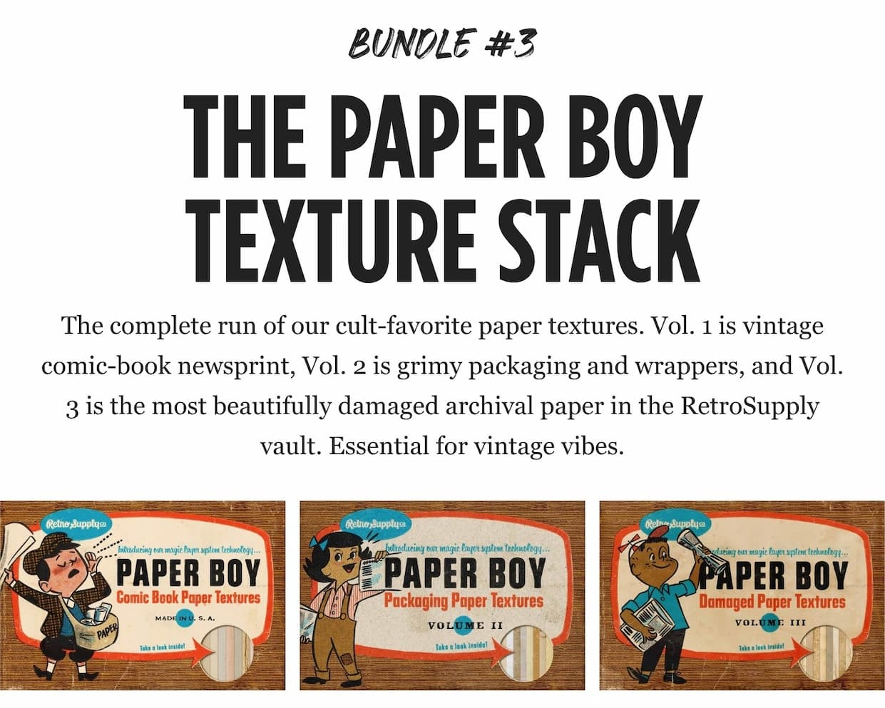 The Paper Boy Texture Stack
