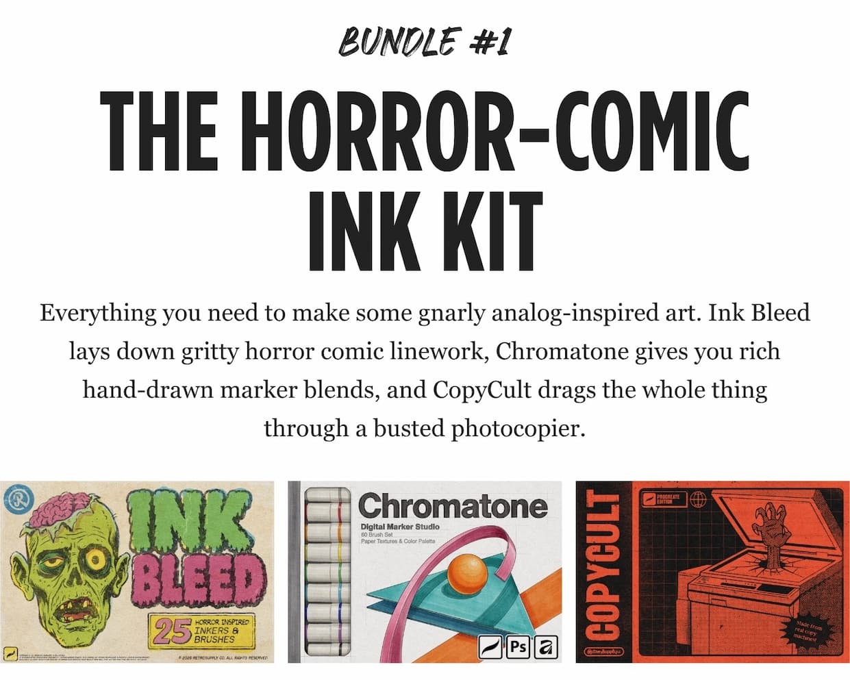 The Horror-Comic Inking Kit