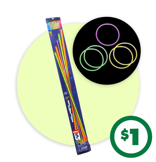 $1 Glow Necklaces, 5-pc.