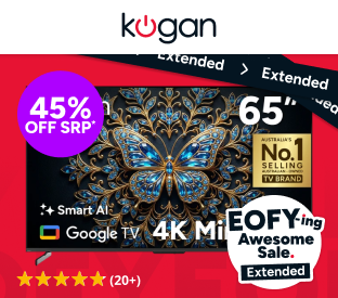 Kogan 65" Mini-LED QLED 4K 144Hz Smart AI Google TV Product Image