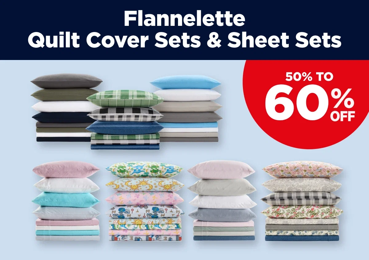 Flannelette Quilt Cover Sets & sheets sets