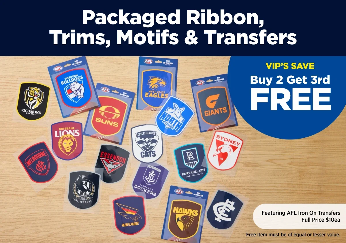Package Ribbon Trims Motifs & Transfer