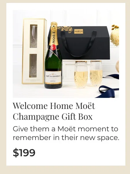 Welcome Home Moët Champagne Gift Box